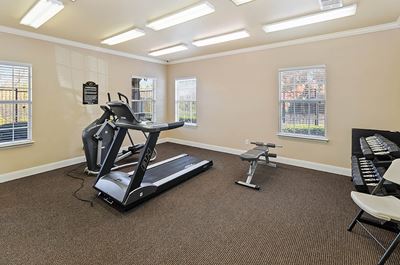 Fitness center at Cypress View Villas in Weatherford TX